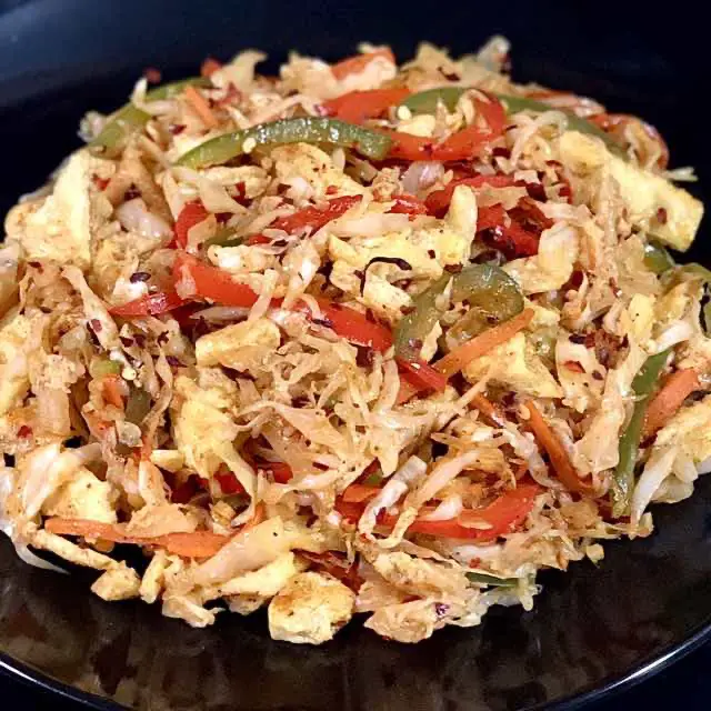 How to make Keto noodles (Cabbage Egg noodles that tastes like Indian